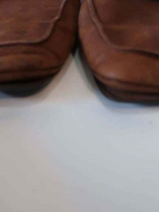 Mens Prada Brown Leather Slip On Loafers 11